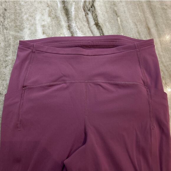Lululemon Fast and Free Tight 28” Nulux, Cassis Purple, Women’s Size 8 - Picture 2 of 8